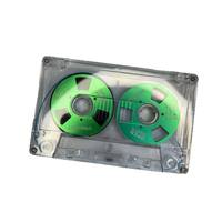 Petite cassette vierge à bobine ouverte avec moyeu métallique coloré, film magnétique à faible bruit pour mixtape rétro et fabrication artisanale de cadeaux