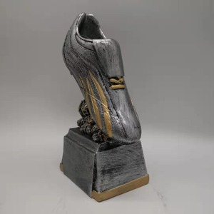 Resin Soccer <b>Trophy</b> With Player Figure And Ball Sports Award For Football Enthusiasts - Product Image 2