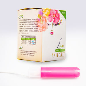 Оптовая продажа, женские гигиенические тампоны на менструальный период, мягкие органические тампоны с упаковкой-аппликатором - Product Image 2