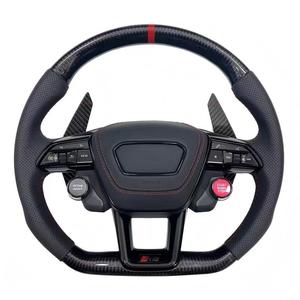 Volant de course sport en fibre de carbone pour Audi A7L A6L style <span class=keywords><strong>RS</strong></span> avec boutons multifonctions - Product Image 1