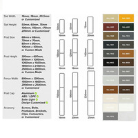 Panneau de clôture de jardin en aluminium au design moderne personnalisé GS avec bordure décorative en treillis pour parterre de fleurs et pelouse