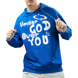 Pull-over à capuche en coton mélangé pour hommes, vêtements de sport imprimés avec logo personnalisé pour l'hiver, taille de base, sweats à capuche imprimés pour le sport - Product Image 1