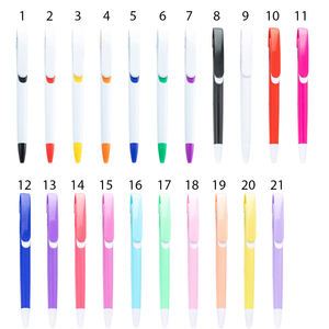 Büyük klip ofis yazma basmalı tükenmez kalem renkli ucuz reklam hediye büyük klip promosyon kalemler ile özel logo - Product Image 4