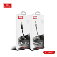 Earldom 1,5 m Cable Coaxial AUX para Huawei P50 Pro 3,5 MM Audio macho Conexión macho para teléfono altavoz de coche MP4 auriculares