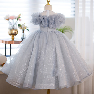 Abito da sera lungo da principessa per giovane donna, ideale per feste, performance al pianoforte, o banchetti di compleanno (costume da presentatrice) - Product Image 2