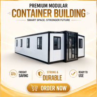 Luxuriöses Erweiterbares Container-Haus Vorgefertigte Stahlkonstruktion Mobiles Tiny House mit Bad und Küche für Resorts und Hotels
