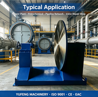 Machine de rectification pour vannes à opercule à grand diamètre, équipement industriel de réparation et de remise à neuf de vannes à vitesse réglable
