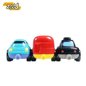 Zhansheng Food Security Grade Material Bulk Connectable Removível 3pcs Pequeno Ônibus Magnético Toy Car Set