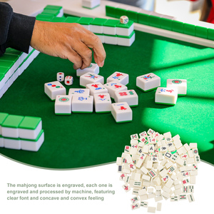 Ensemble de Mahjong chinois numéroté 144 carreaux ensemble Mah-Jong chinois portable avec boîte - Product Image 2