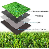 Tapis de gazon artificiel écologique et durable SRX, résistant à l'eau, aux UV et au feu, pour l'aménagement paysager et les sports en extérieur