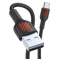 Câble USB Type-C USB 3.0 à charge rapide en cuivre pur et silicone flexible 3A/6A, synchronisation de données haute vitesse pour smartphones et tablettes Android 5G