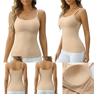 Vêtements de sport décontractés d'été respirants en gros OEM, débardeur de yoga personnalisé pour femme couleur néon en nylon et élasthanne - Product Image 1
