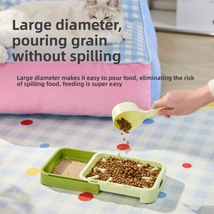 Gamelle anti-étouffement rétractable pour chien et <span class=keywords><strong>chat</strong></span>, en plastique, pour usage intérieur, protection anti-suffocation, facile à nettoyer - Product Image 5