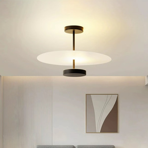 Flat Minimalist <b>Ceiling</b> <b>Light</b> Led Warm White <b>Light</b> Living Room Bedroom Hallway Entryway Study Lighting Fixture - Product Image 4
