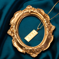 Collier en acier inoxydable vintage or pour hommes Hiphop Collier à billets d'un million de dollars américains Pendentif à billets d'argent Collier à bijoux