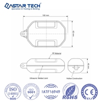 Fabricant OEM ODM de chambres flottantes en plastique hermétiques pour robots de nettoyage de piscine, pièces creuses personnalisées