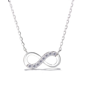 Joyería más popular 925 plata esterlina circón forma de corazón boda fiesta colgante collar Día de la madre joyería
