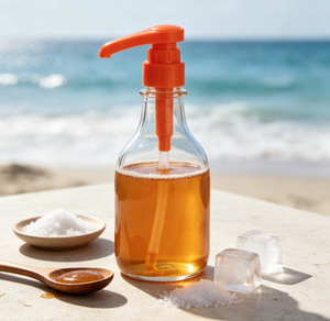 Bomba dispensadora de jarabe de plástico naranja 31/410 de 5cc, 8cc, 10cc, de grado alimenticio, compatible con botellas de jarabe saborizante Torani para bares y cafeterías. - Product Image 1