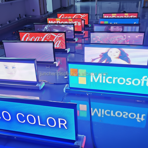 Écrans publicitaires numériques LED P4 pour voitures, double face, défilement extérieur, affichage LED pour toit de taxi - Product Image 1