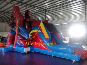 ซูเปอร์ฮีโร่เป่าลมบ้านเด้งพร้อมสไลด์เดอร์แมนแบบเป่าลมแห้งคอมโบปราสาทกระโดดสำหรับเด็ก - Product Image 2