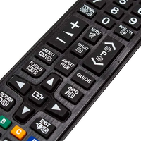 Télécommande universelle pour Smart TV 433 MHz sans fil, piles AAA, portée 8 mètres, code fixe, 4 boutons, pour téléviseurs LCD OEM, noire BN59-01199G
