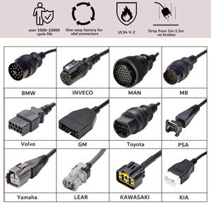 Preço de fábrica Atacado Personalizado J1962 OBD OBD2 OBDii Cabos Adaptador para Ferramenta De Diagnóstico De Carro - Product Image 5