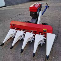 Mini-moissonneuse de céréales et de soja, moteur essence/diesel, capacité 0,2-0,3 ha/h, 6-9 CV, entraînée par tracteur, multifonctionnelle, à vendre