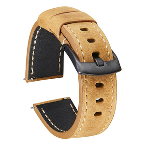 Bracelets de <span class=keywords><strong>montre</strong></span> en <span class=keywords><strong>cuir</strong></span> de vache à dégagement rapide <span class=keywords><strong>20mm</strong></span> 22mm 24mm <span class=keywords><strong>Bracelet</strong></span> de <span class=keywords><strong>montre</strong></span> en <span class=keywords><strong>cuir</strong></span> véritable pour hommes - Product Image 3