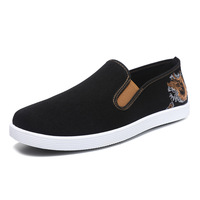 Chaussures décontractées pour hommes, style ancien de Pékin, respirantes, durables, à enfiler, imprimées, polyvalentes, à semelle souple, pour la marche en extérieur