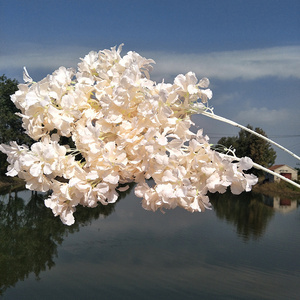 Fiori di ciliegio bianco fiori artificiali di ciliegio fiori di ciliegio colorati fiori di Sakura ciliegio artificiale per San Valentino - Product Image 6
