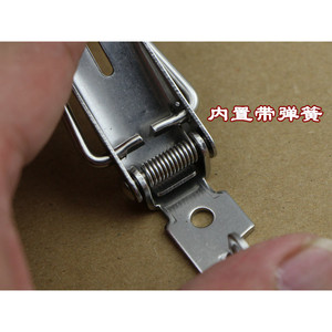 Xin Jieliang Stainless Steel Spring Latch 106mm 90mm 74mm 58mm Heavy Duty Wooden Box Locks For <b>Luggage</b> And Industrial Use - Product Image 5