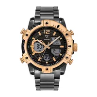 Reloj de Cuarzo de Estilo Industrial para Hombre Mark Fairwhale, Esfera Grande con Bobina 3D, Luz LED, Caja de 48 mm, Correa de Goma, Reloj Deportivo de Pulsera FW-4280