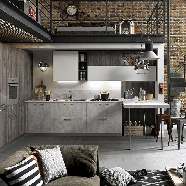 Factory Direct Black Modern Kitchen Pantry Cabinets with Hinge and Drawer Basket Storage Organizer for Villa & Apartment