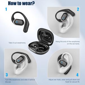 60H Playtime Wireless Earbuds BT 5.4 Headphones Type C LED Power Screen Tws Stereo Earphones IPX5 Waterproof Sports <strong>Headset</strong> - Product Image 4