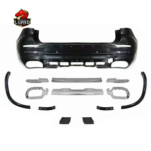 Kit de carrosserie AMG pour <span class=keywords><strong>Mercedes</strong></span> Benz <span class=keywords><strong>GLC</strong></span> X253 <span class=keywords><strong>GLC</strong></span> <span class=keywords><strong>350</strong></span> 400 450 y compris pare-chocs de voiture Accessoires Grille Spoiler arrière Diffuseur arrière - Product Image 3