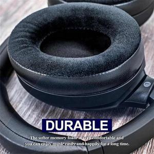 Reemplazo de almohadillas de terciopelo híbridas mejoradas para <span class=keywords><strong>auriculares</strong></span> WH1000XM4, cojín de cuero resistente al desgaste duradero de terciopelo suave - Product Image 2
