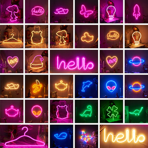 Luz Decorativa LED de Neón con Forma de Planeta y Mariposa, Directo de Fábrica, Luz Nocturna Creativa para Fotografía, 6000 Lúmenes, Regulable - Product Image 2