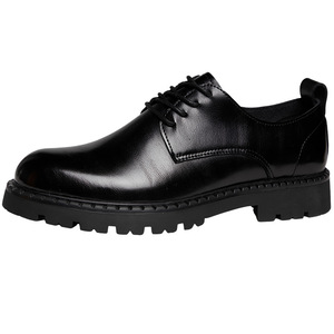 <span class=keywords><strong>Zapatos</strong></span> de cuero de <span class=keywords><strong>suela</strong></span> <span class=keywords><strong>alta</strong></span> de lujo para <span class=keywords><strong>hombre</strong></span>, <span class=keywords><strong>suela</strong></span> Oxford genuina y plantilla de cuero, color negro, formal, para negocios, para bodas - Product Image 1
