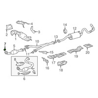 Nouveau joint en spirale pour interface d'échappement 90080-43036 pour 1993-2024 pour tuyau d'échappement (cuivre plus métal)