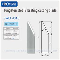 JWEI Serie Wolframkarbid Oszillierende Klinge Hochverschleißfeste Vibrationsmesser für Leder-, Schaum- und Kartonschneiden, J315