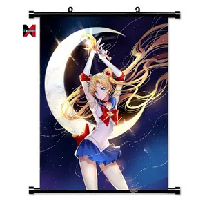 poster tuval sailor moon Suppliers-Yeni stil 4 boyutu 16 tasarım karikatür Sailor Moon duvar kağıtları su geçirmez posterler hayranları için Anime Sailor Moon