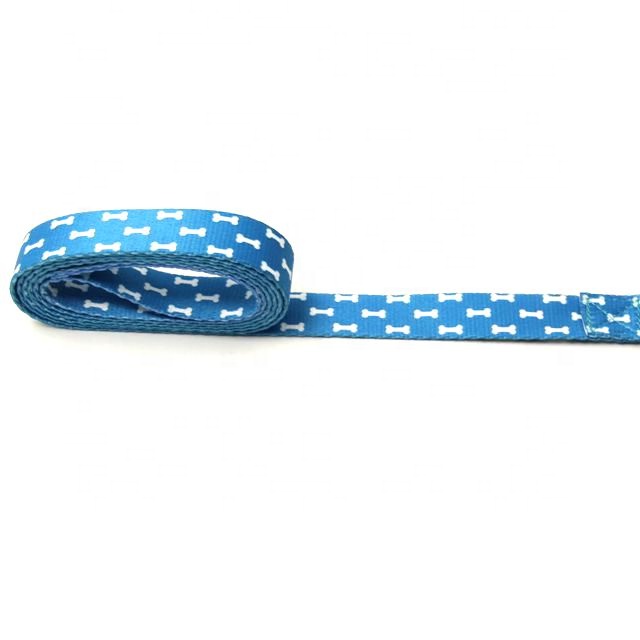 Пользовательская Термотрансферная Полиэстеровая тесьма для домашних животных ошейник поводок печатная тесьма сублимационная лента