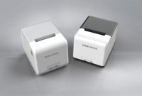 Printer Label termal Bluetooth Lan 2 inci, Printer kode batang termal Mini putih, Printer stiker Tag harga
