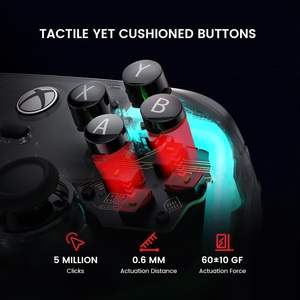 Para GameSir <span class=keywords><strong>Kaleid</strong></span> Wired Controller para Xbox Series X | S para Xbox One Windows 10/11 Steam Plug Play Gaming Video transparente - Product Image 4