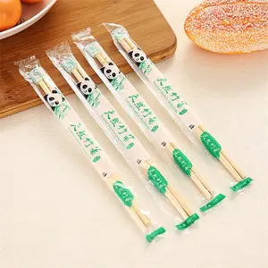 Free Sample YOUNIS Biodegradable Natural Eco-friendly One-Time <strong>Disposable</strong> Bamboo <strong>Chopsticks</strong> 5mm X 19.5cm Country Style Camping - Product Image 6
