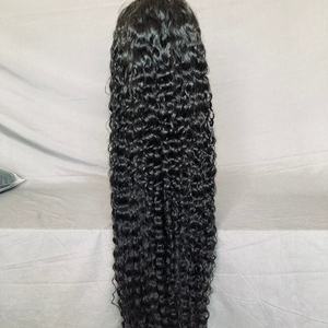 Perruques frontales en cheveux brésiliens longs de 40 pouces, ondulés et bouclés, 100 % cheveux humains Remy pour perruque complète en dentelle - Product Image 1
