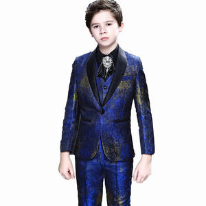 Trajes de Etiqueta para Niños con Estampado de Flores, Ropa de Fiesta Infantil, Traje de Blazer para Actuaciones Escolares, Traje de Hombre de Talla Grande - Product Image 1