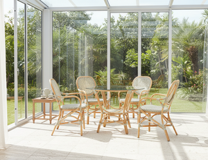 Chaise JAMAICA, design moderne en bois et rotin, fabrication artisanale indonésienne, design asiatique, CV Craftindo, pour un intérieur élégant, salle à manger, appartement, hôtel, meubles - Product Image 6