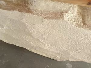 Natural Stone Look <b>Reception</b> Desk, Modern Wabi-sabi Style Front <b>Counter</b> with Irregular Rock Texture for High-end Spa and Salon - Product Image 6