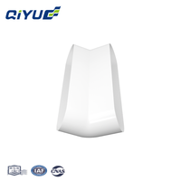 Qiyue fabrication de haute qualité 132mm * 30mm ABS coude d'escalade mural à 45 degrés pour conduit plat pour système de conduit d'air